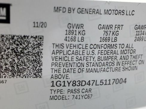 Used 2020 Chevrolet Corvette Stingray Premium Conv w/ 3LT Preferred Equipment Group RWD image 50