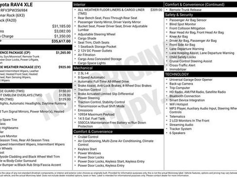 Used 2023 Toyota RAV4 XLE w/ Convenience Package AWD/4WD image 37