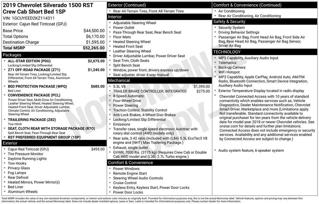 Used 2019 Chevrolet Silverado 1500 RST w/ All-Star Edition AWD/4WD image 4