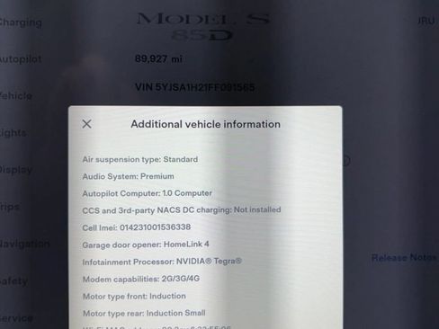 Used 2015 Tesla Model S 85D AWD/4WD image 17