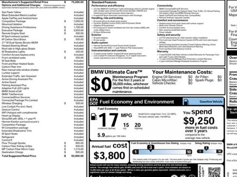 Used 2024 BMW X3 M w/ Competition Package image 30