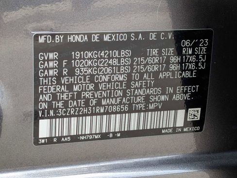 Certified 2024 Honda HR-V LX image 27