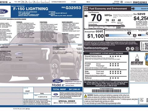 New 2024 Ford F150 Lightning Pro image 2