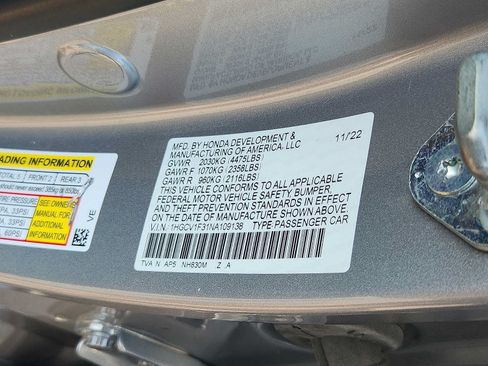 Certified 2022 Honda Accord Sport image 26