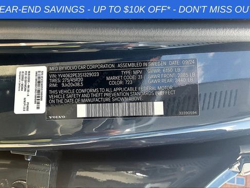 Used 2025 Volvo XC90 B6 Plus w/ Protection Package Premier image 27