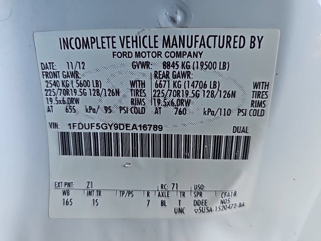 Used 2013 Ford F550 2WD Regular Cab Super Duty w/ Payload Upgrade Pkg image 24