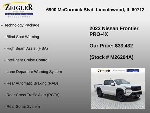 Used 2023 Nissan Frontier PRO-4X w/ Pro-4X Premium Package AWD/4WD image 24