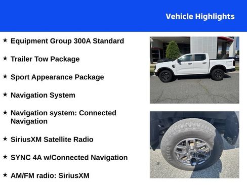 Used 2024 Ford Ranger XLT w/ Trailer Tow Package RWD image 4