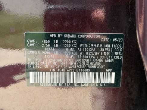 Certified 2024 Subaru Outback Touring AWD/4WD image 32