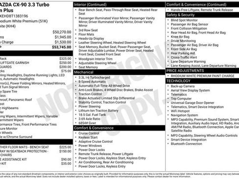 New 2026 MAZDA CX-90 3.3 Turbo w/ Premium Plus Pkg AWD/4WD image 25