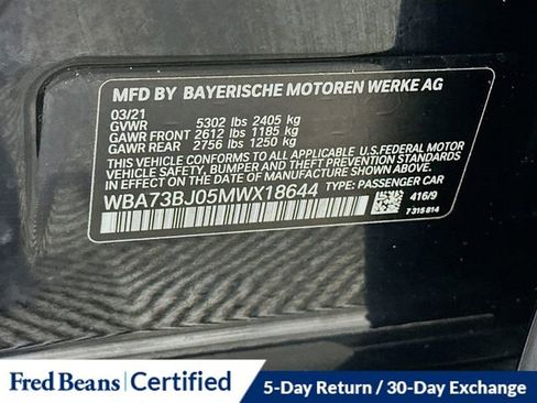 Used 2021 BMW 540i xDrive w/ M Sport Package image 36