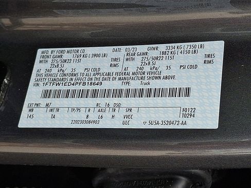Certified 2023 Ford F150 Limited AWD/4WD image 28