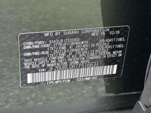 New 2026 Subaru Outback Wilderness AWD/4WD image 15