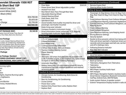 New 2026 Chevrolet Silverado 1500 RST w/ RST Select Package AWD/4WD image 5