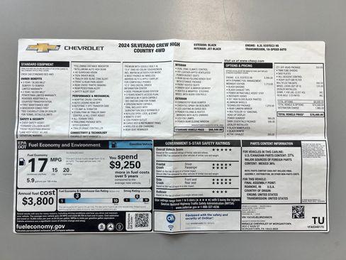 Used 2024 Chevrolet Silverado 1500 High Country w/ Midnight Edition AWD/4WD image 33