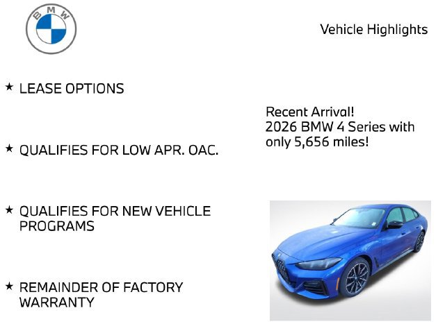 Used 2026 BMW 430i xDrive w/ M Sport Package AWD/4WD image 4