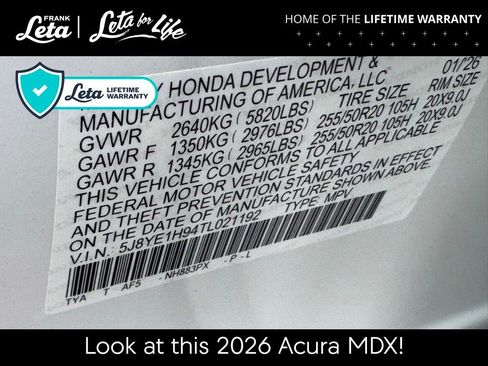 New 2026 Acura MDX A-Spec image 18
