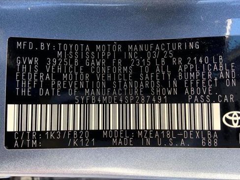 Certified 2025 Toyota Corolla LE image 36