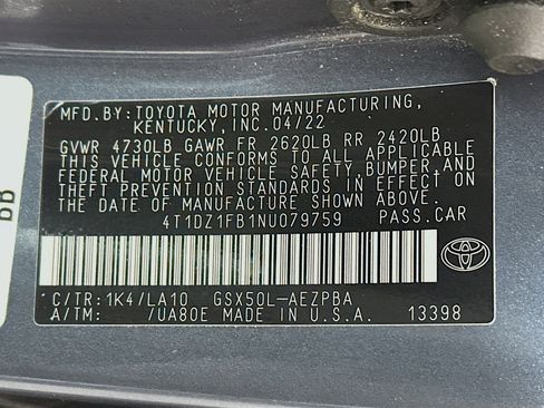 Used 2022 Toyota Avalon Limited w/ Advanced Safety Package image 33