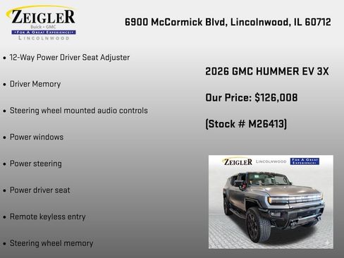 New 2026 GMC Hummer EV 3X w/ Carbon Fiber Edition Package AWD/4WD image 18