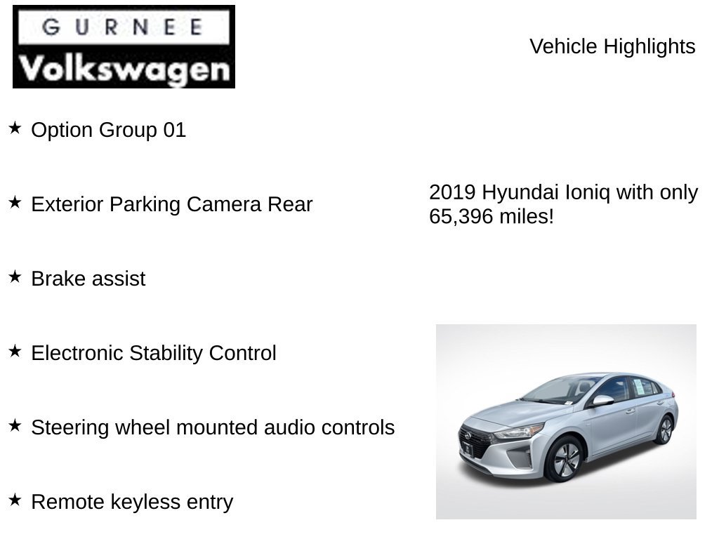 Used 2019 Hyundai Ioniq Blue FWD image 7