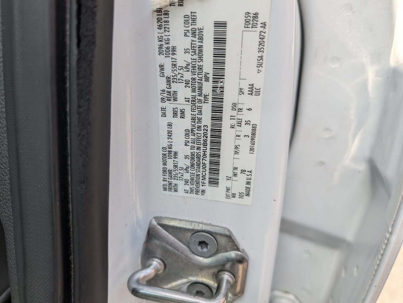 Used 2017 Ford Escape S FWD image 25
