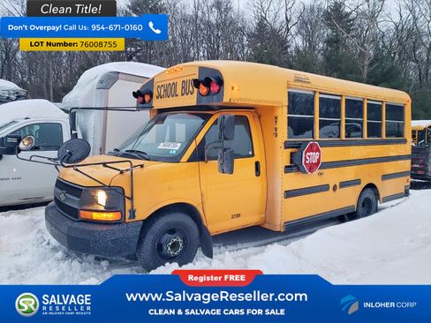 Used 2014 Chevrolet Express 3500 Extended w/ School Bus Package RWD image 3