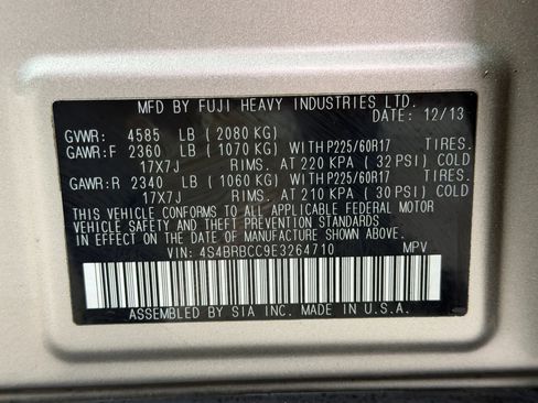 Used 2014 Subaru Outback 2.5i Premium AWD/4WD image 38