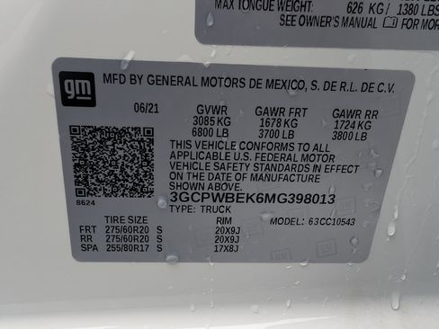 Used 2021 Chevrolet Silverado 1500 Custom image 34