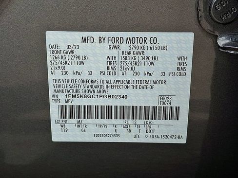 Certified 2023 Ford Explorer ST w/ Equipment Group 401A AWD/4WD image 27