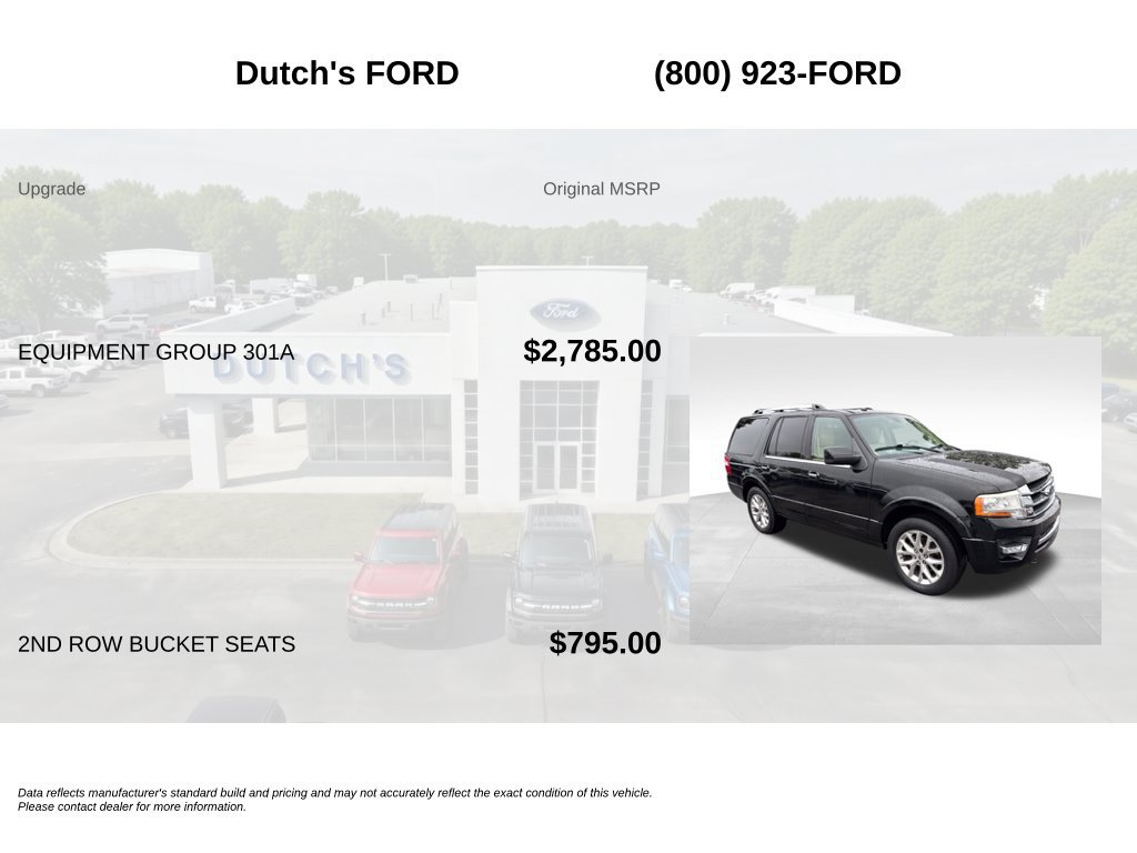 Used 2016 Ford Expedition Limited w/ Equipment Group 301A AWD/4WD image 5
