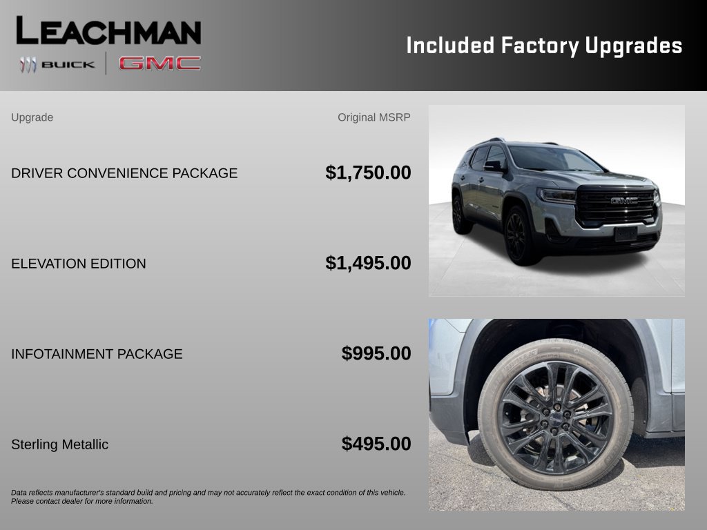 Certified 2023 GMC Acadia SLE w/ Driver Convenience Package AWD/4WD image 10