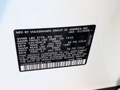 New 2026 Volkswagen Atlas Cross Sport SE AWD/4WD image 31