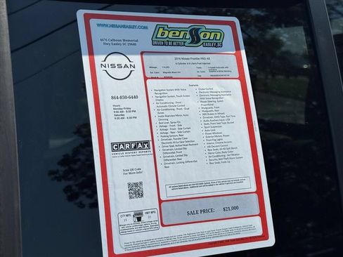Used 2016 Nissan Frontier PRO-4X w/ Pro-4x Luxury Package AWD/4WD image 27