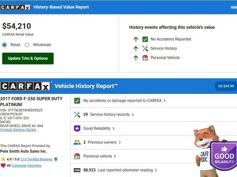 Used 2017 Ford F250 Platinum w/ Platinum Ultimate Package image 3