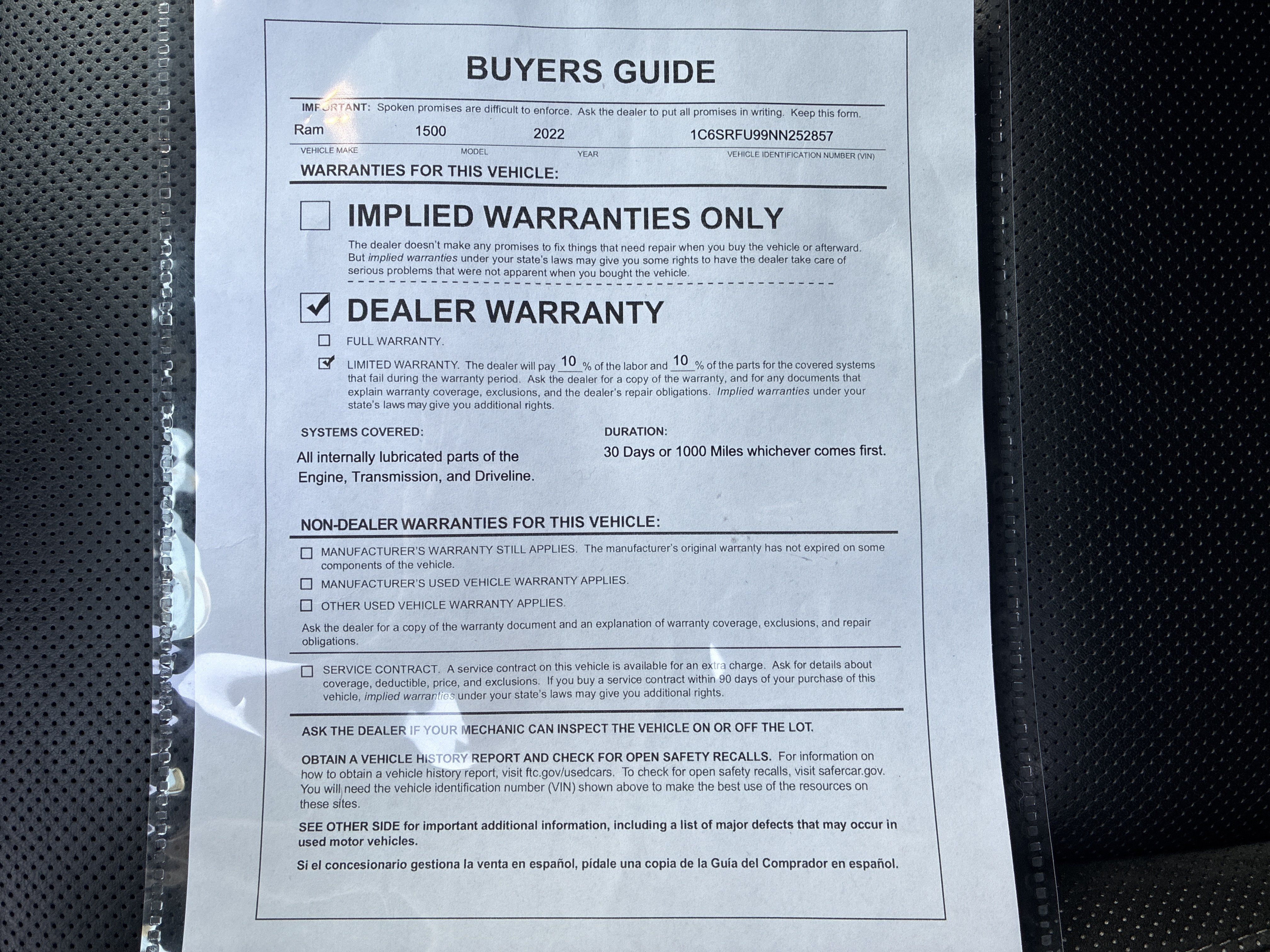 Used 2022 RAM 1500 TRX w/ TRX Level 1 Equipment Group AWD/4WD image 21
