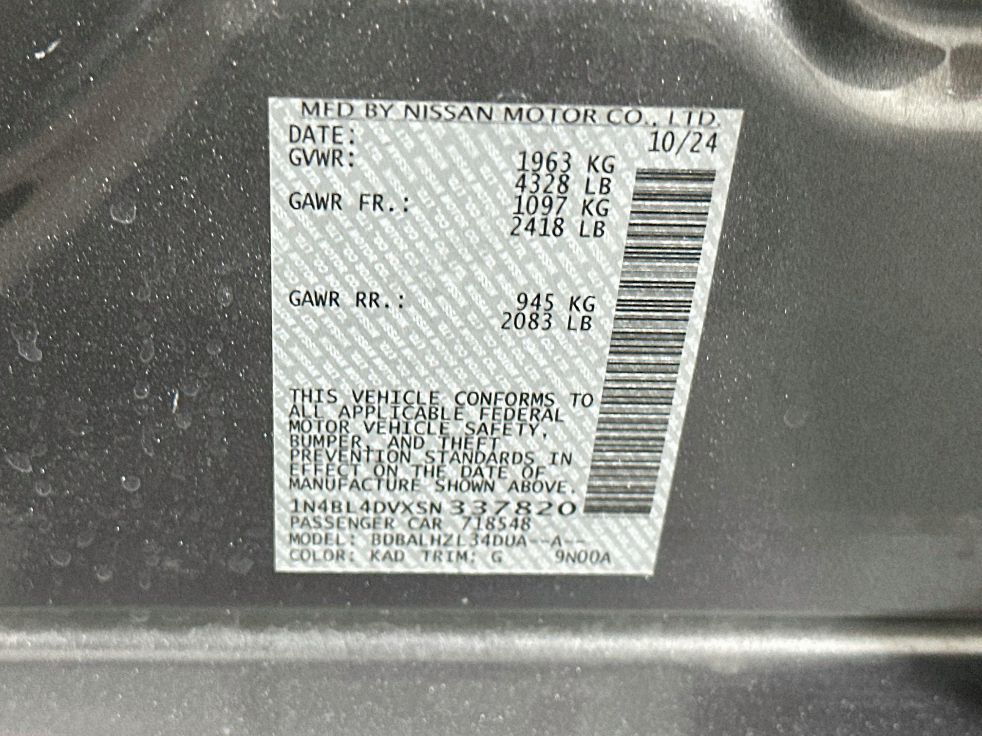 Used 2025 Nissan Altima 2.5 SV FWD image 12