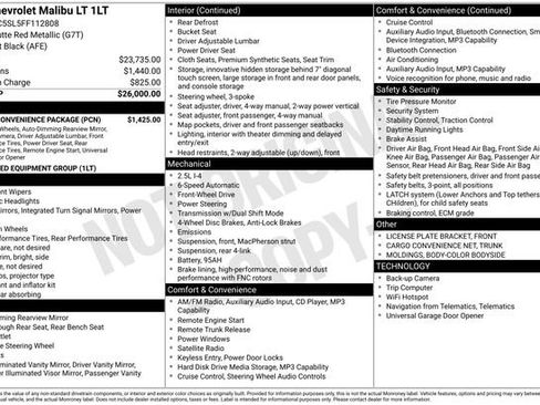 Used 2015 Chevrolet Malibu LT w/ Power Convenience Package FWD image 37