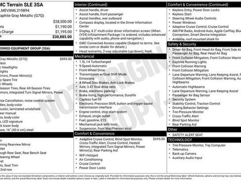 Used 2021 GMC Terrain SLE image 2