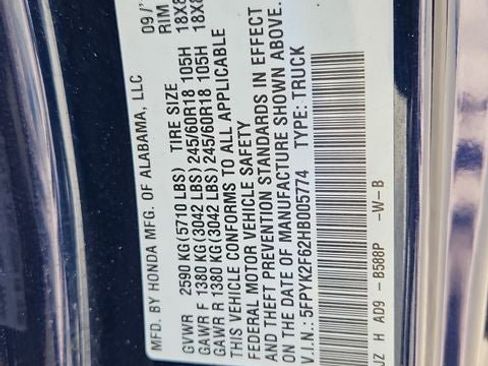 Used 2017 Honda Ridgeline RTL-T image 24