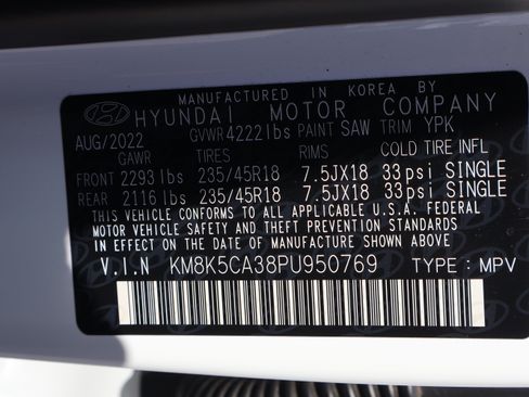 Used 2023 Hyundai Kona Limited AWD/4WD image 48