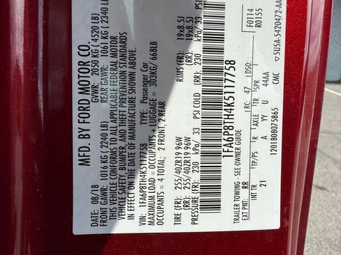 Used 2019 Ford Mustang Coupe w/ Black Accent Package image 20