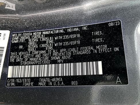 Used 2023 Toyota Highlander XLE FWD image 37