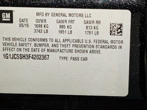 Used 2015 Chevrolet Sonic LT FWD image 50