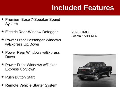 Used 2023 GMC Sierra 1500 AT4 w/ AT4 Premium Package AWD/4WD image 4