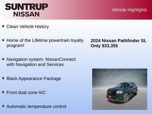 Used 2024 Nissan Pathfinder SL w/ Black Appearance Package image 8