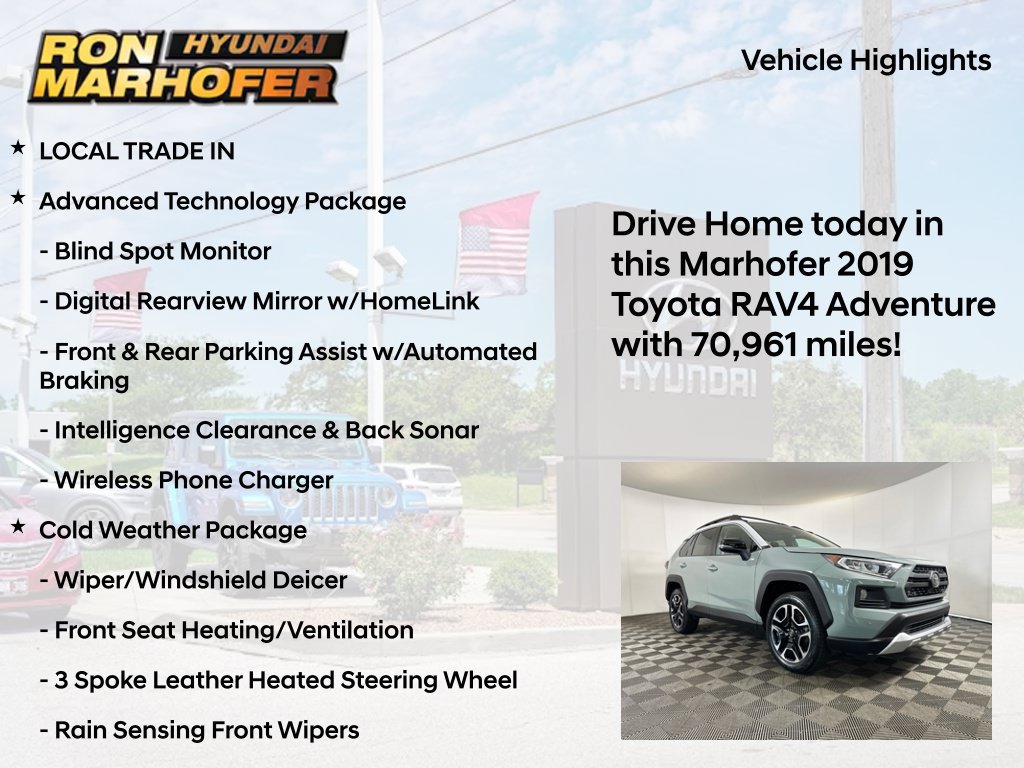 Used 2019 Toyota RAV4 Adventure w/ Advanced Technology Package AWD/4WD image 15