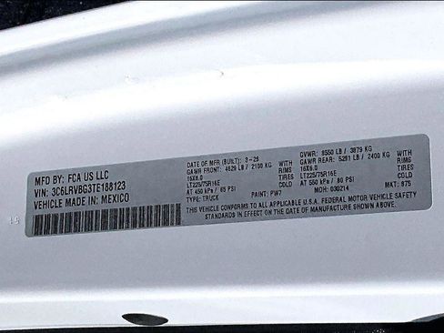 New 2026 RAM ProMaster 1500 FWD image 14