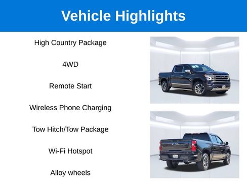 Used 2024 Chevrolet Silverado 1500 High Country w/ Technology Package AWD/4WD image 2