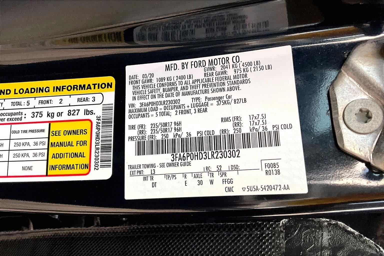 Used 2020 Ford Fusion SE FWD image 34